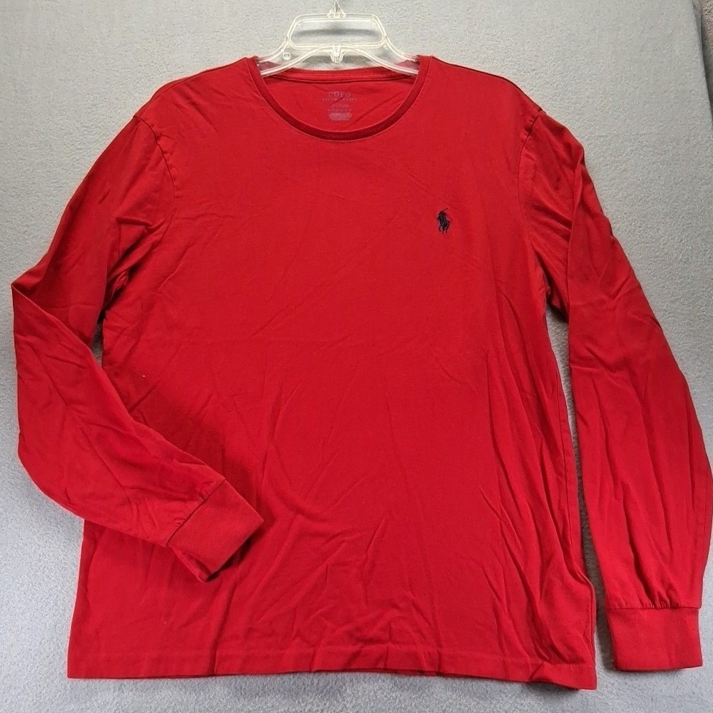 Polo Ralph Lauren Men's Red Pullover Sweater Size‎ Medium - Picture 2 of 6